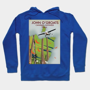 john o’groats Scotland travel poster Hoodie